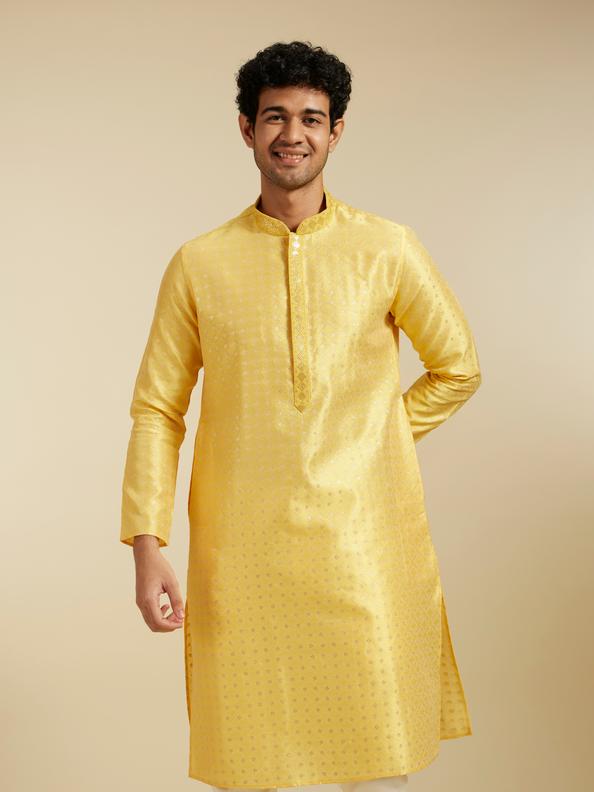 Diwas Men Sunshine Hues Yellow Kurta