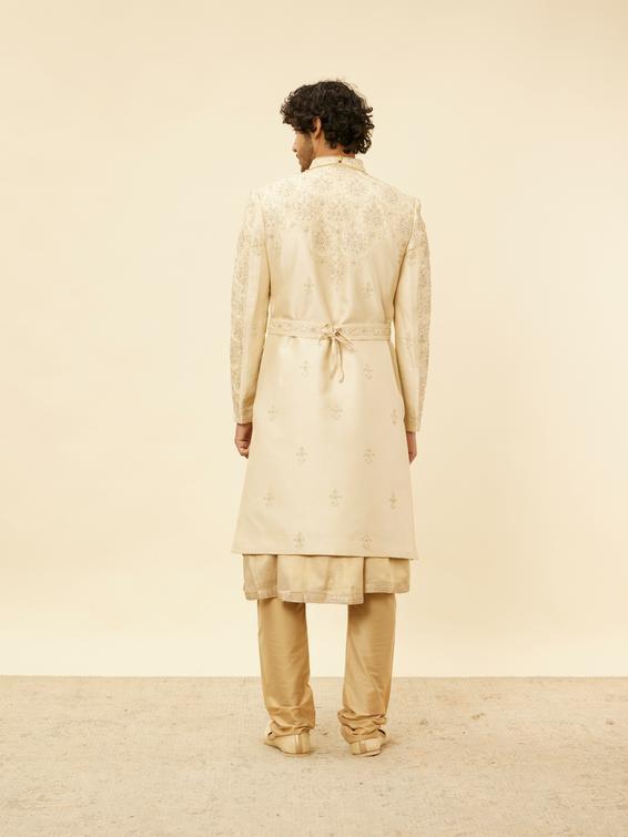 Twamev Men Regal Beige Sherwani