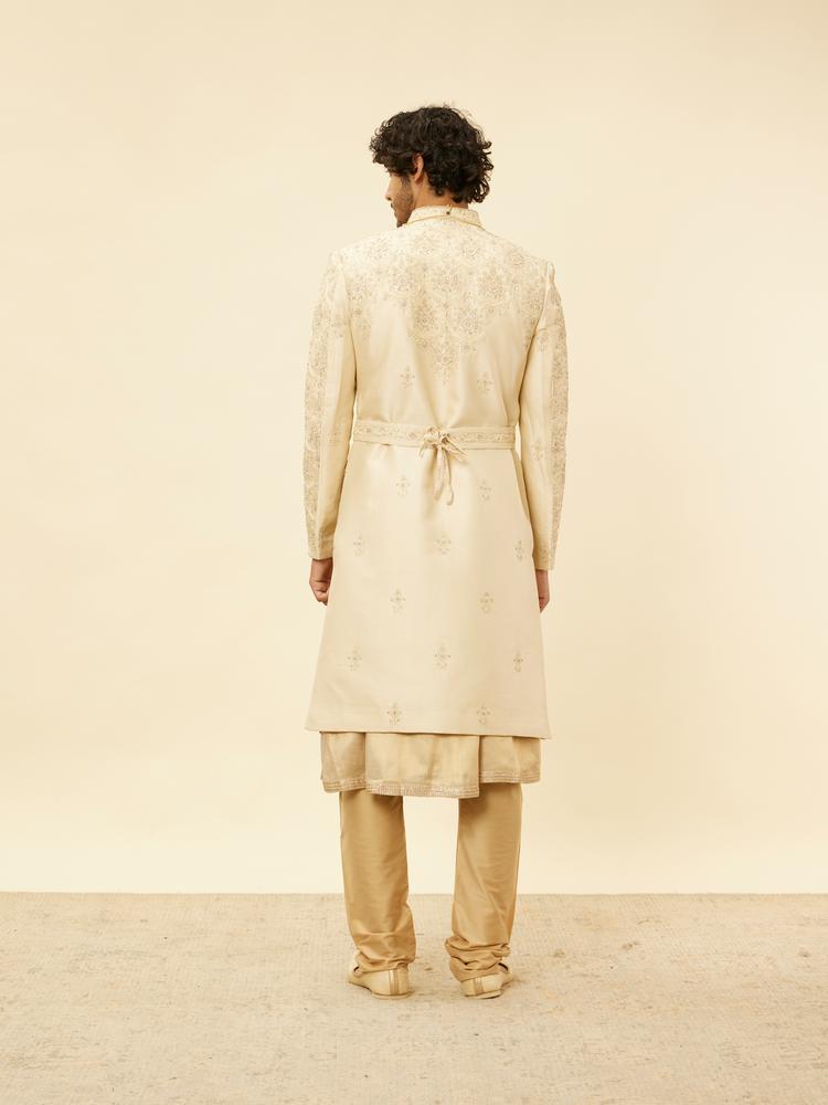 Twamev Men Regal Beige Sherwani