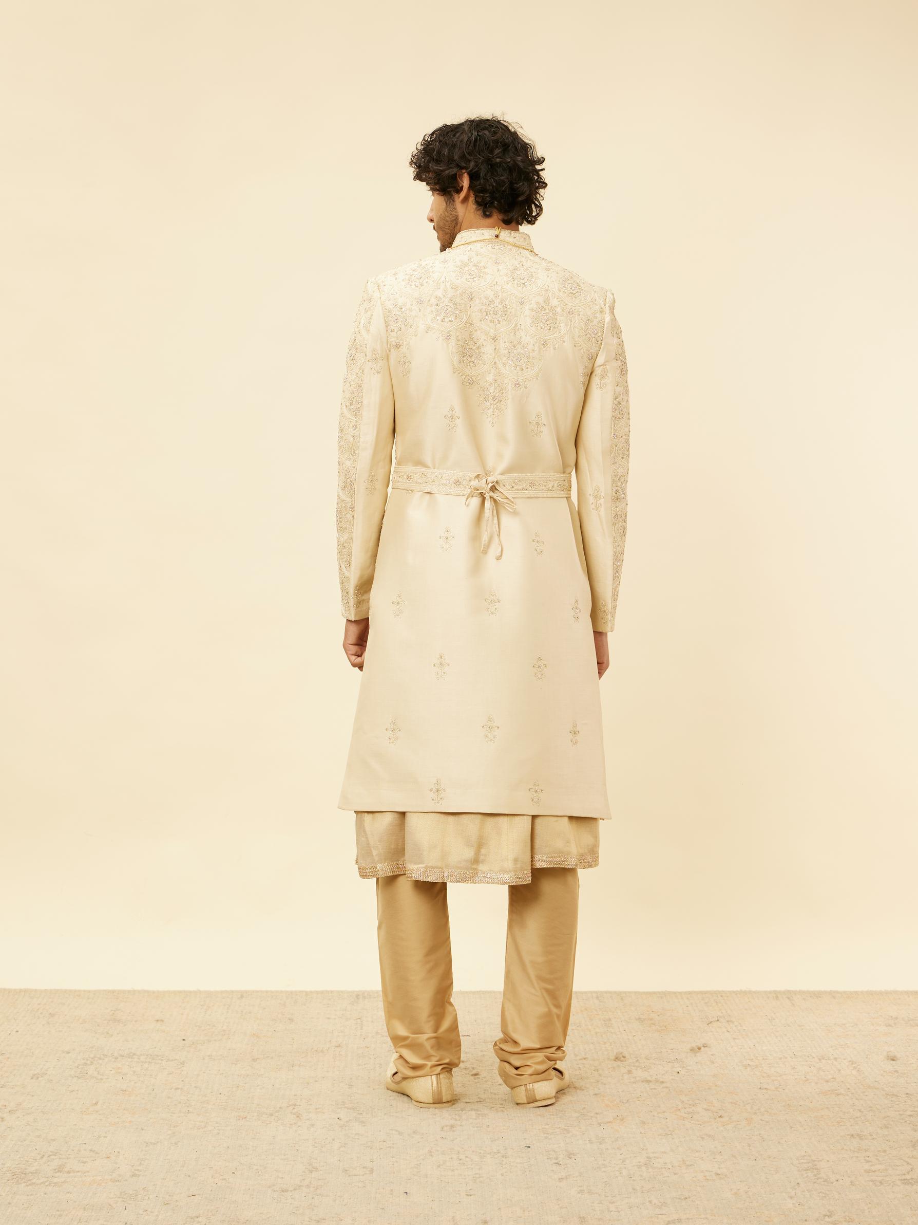 Twamev Men Regal Beige Sherwani