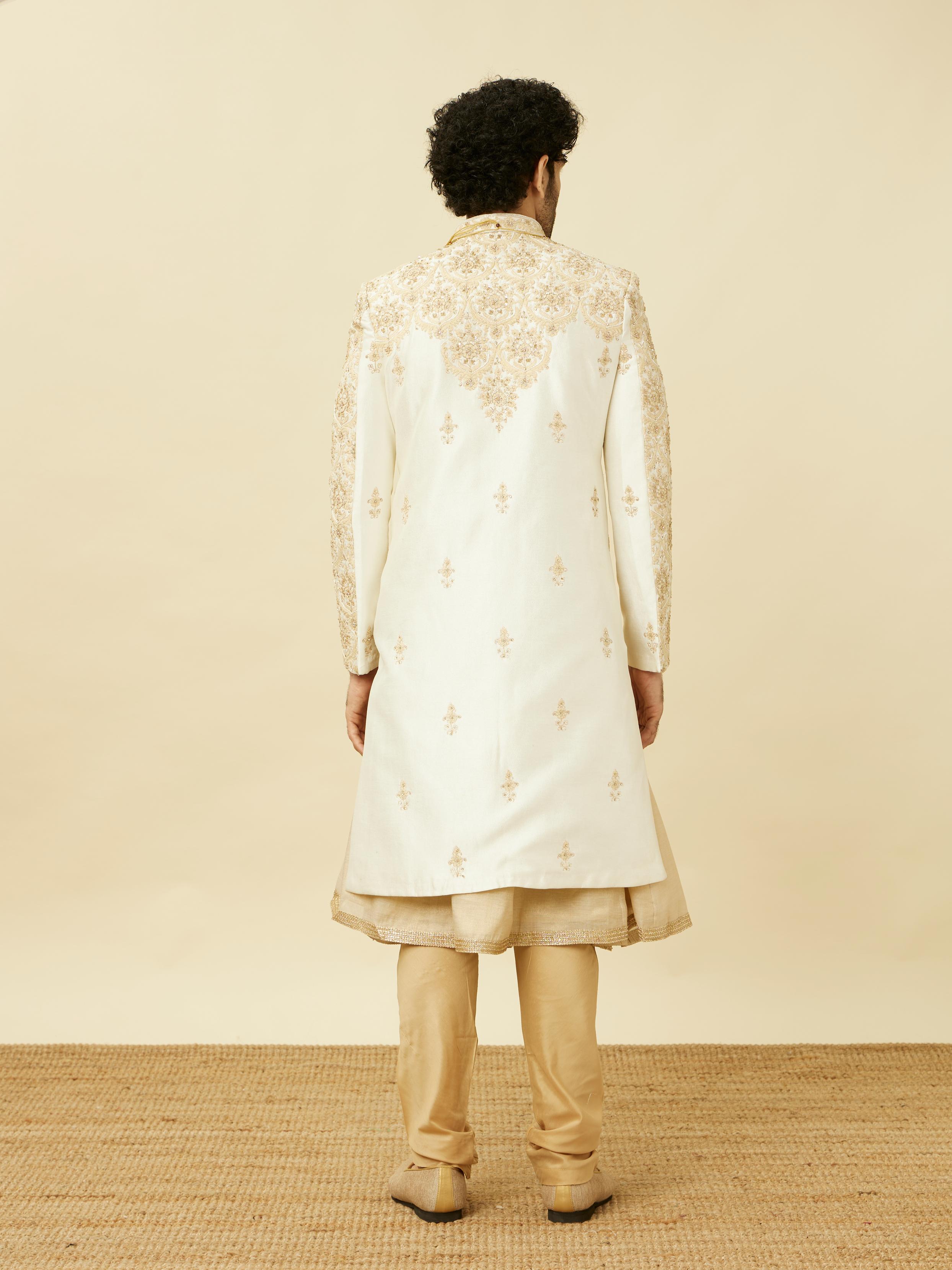 Twamev Men Royal Beige Sherwani Affair