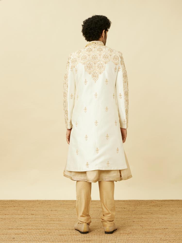 Twamev Men Royal Beige Sherwani Affair
