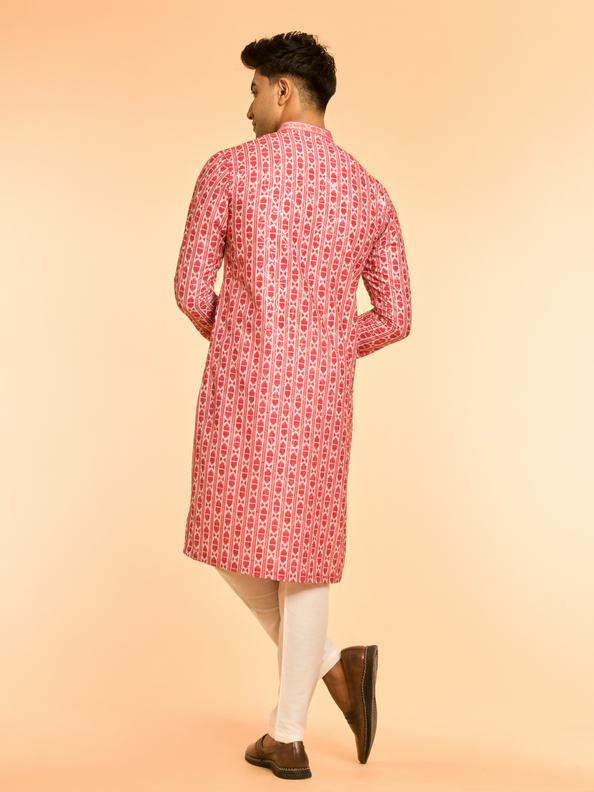 Diwas Men Rani Pink Elegance Kurta