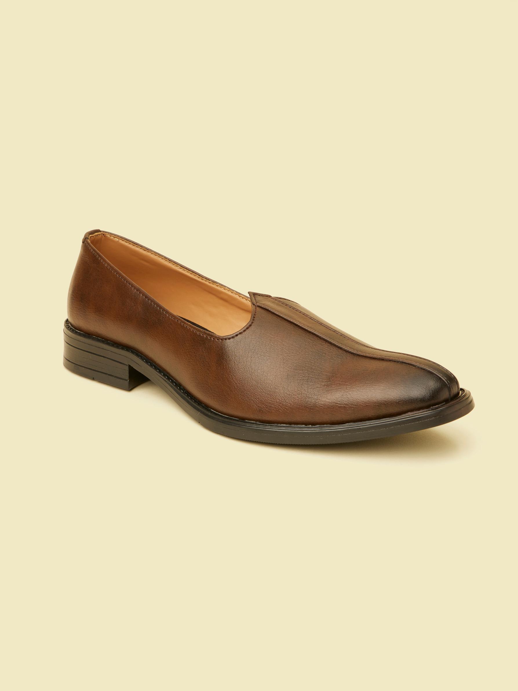 Twamev Men Brown Loafers Style Shoes