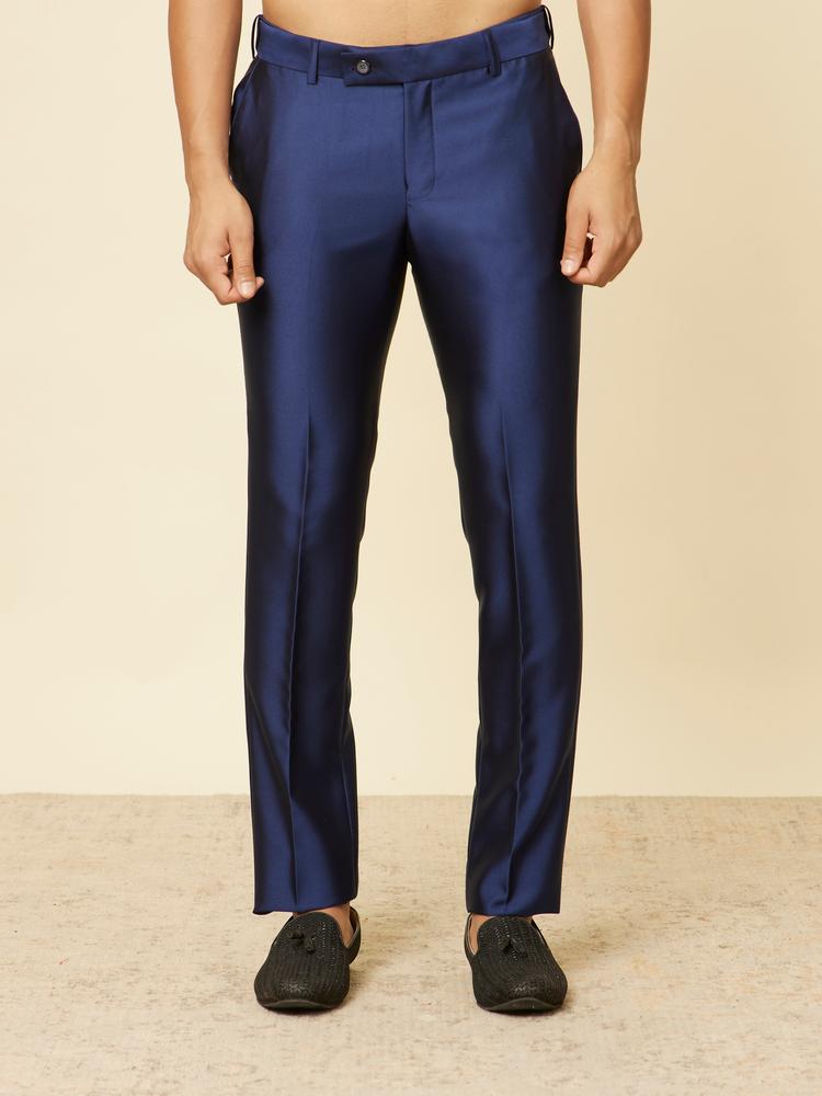 Twamev Men Royal Blue Suit Set