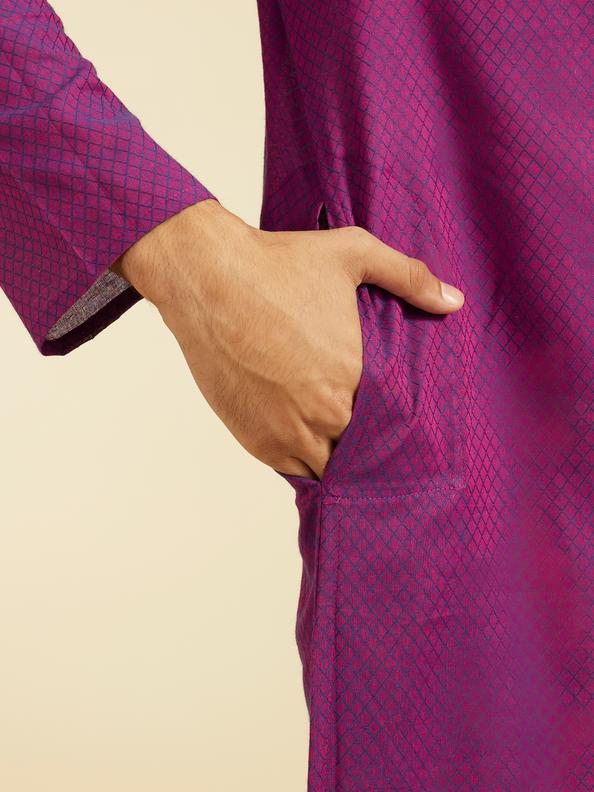 Diwas Men Purple Majesty Kurta