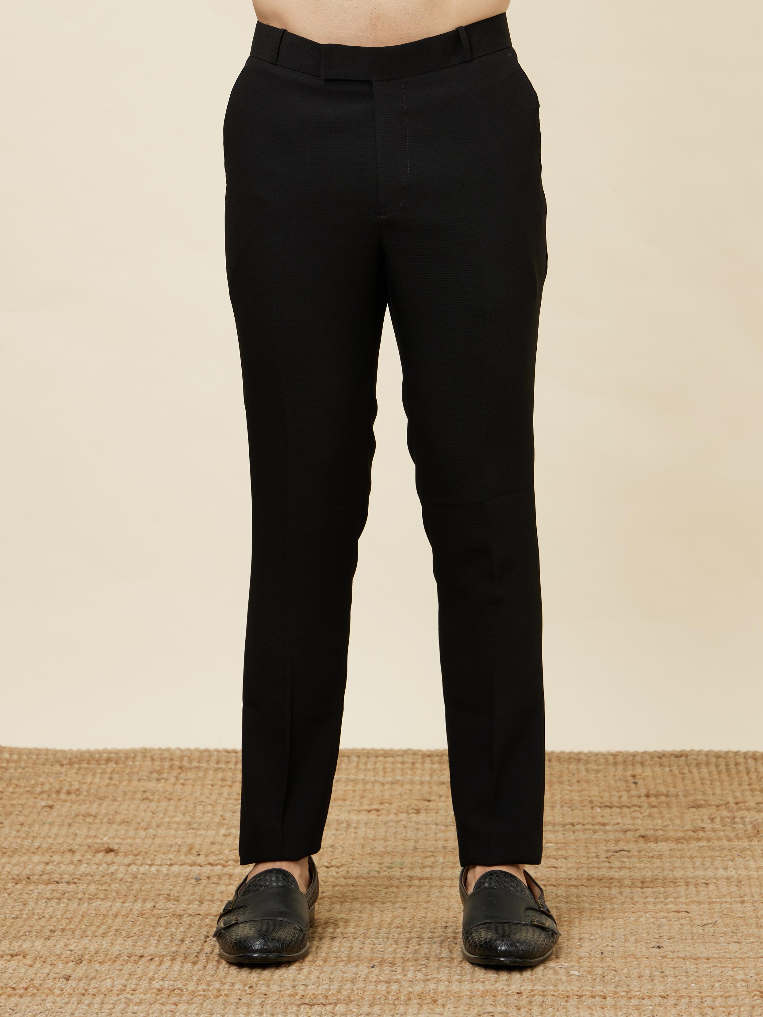 Twamev Men Black Charisma Suit Set