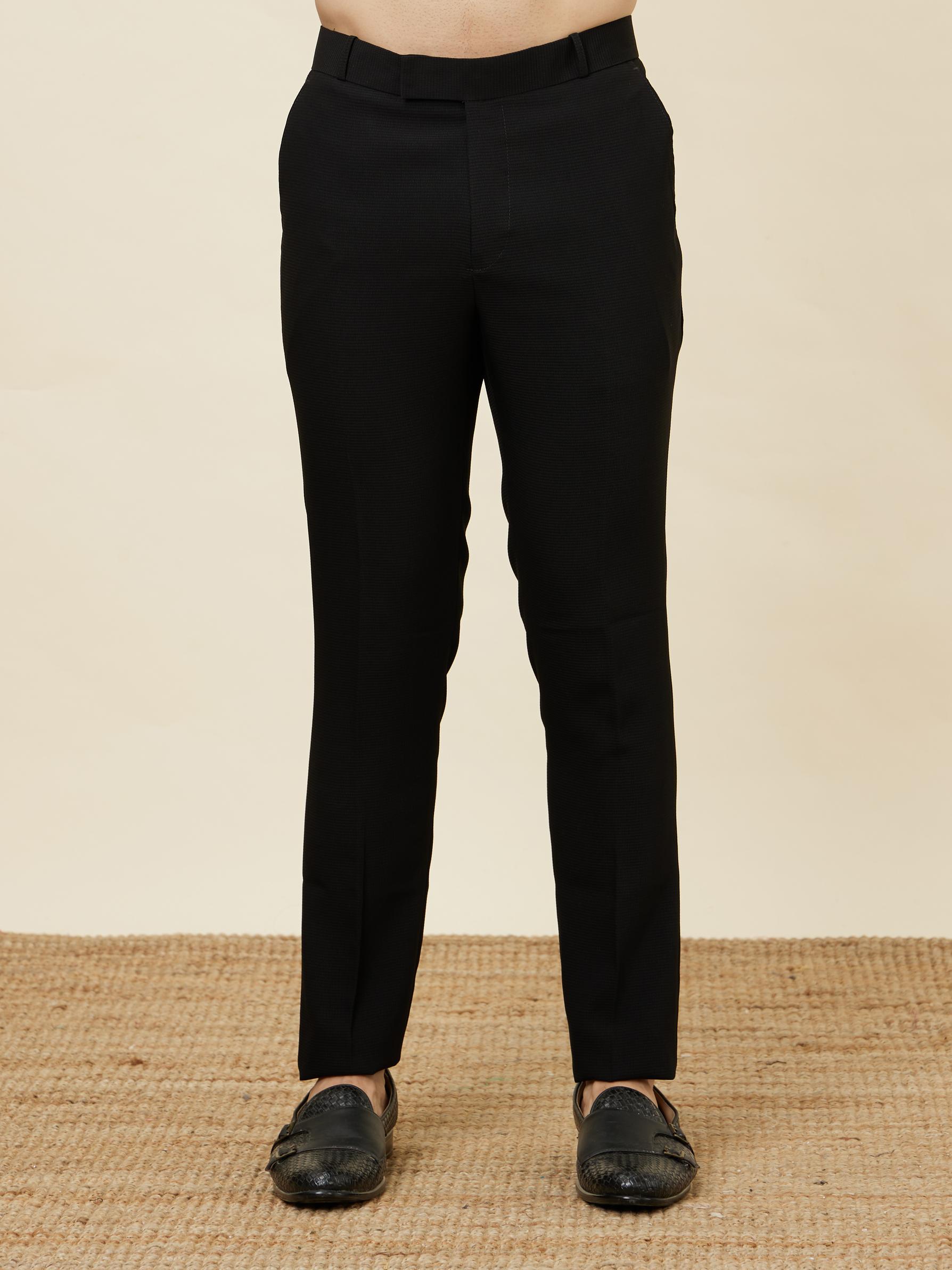 Twamev Men Black Charisma Suit Set