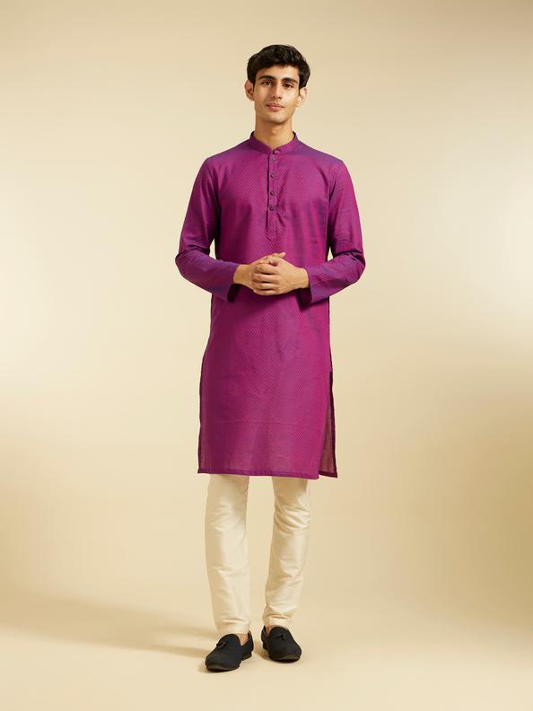 Diwas Men Purple Majesty Kurta