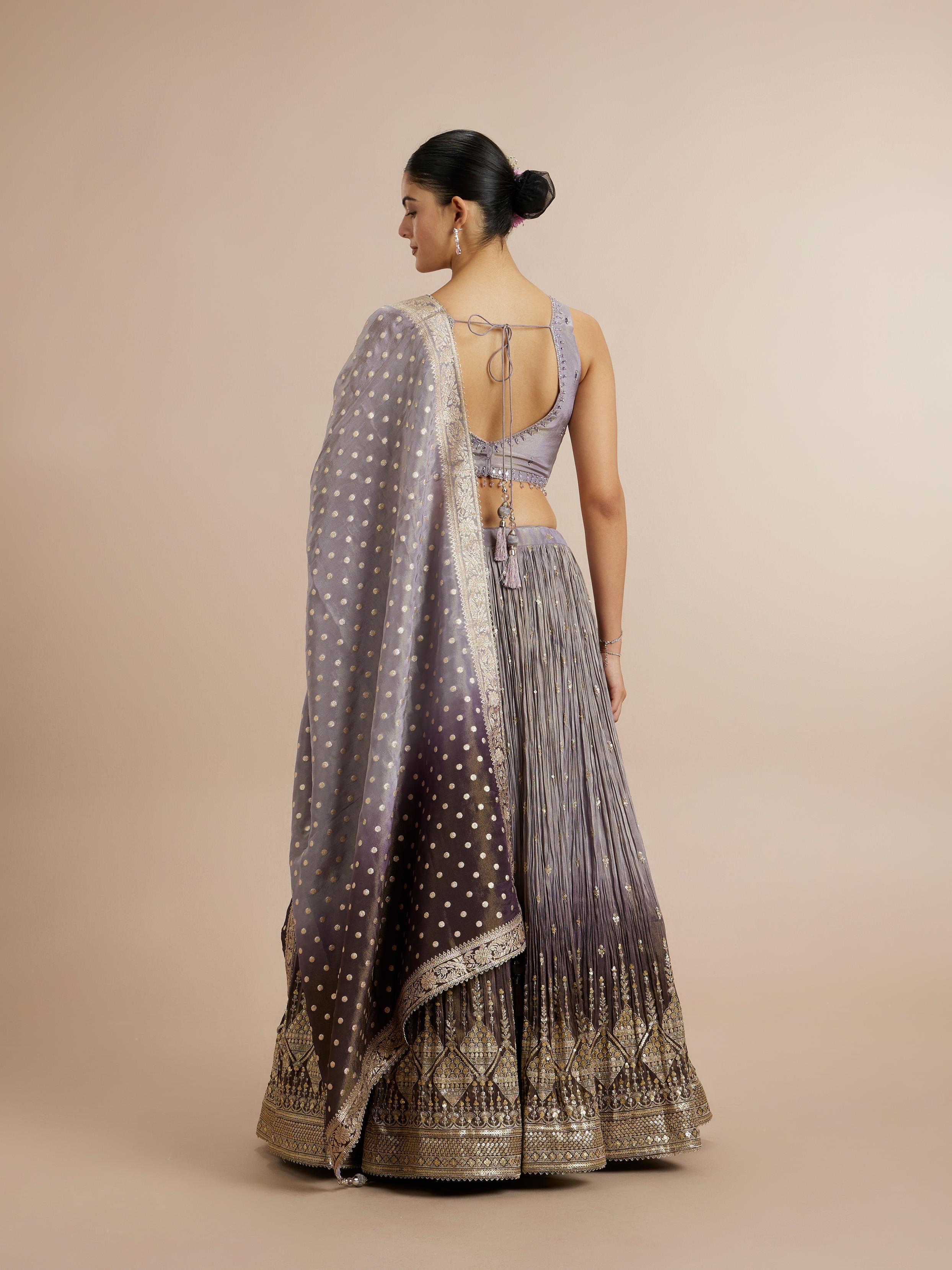 Twamev Women Purple Elegance Lehenga