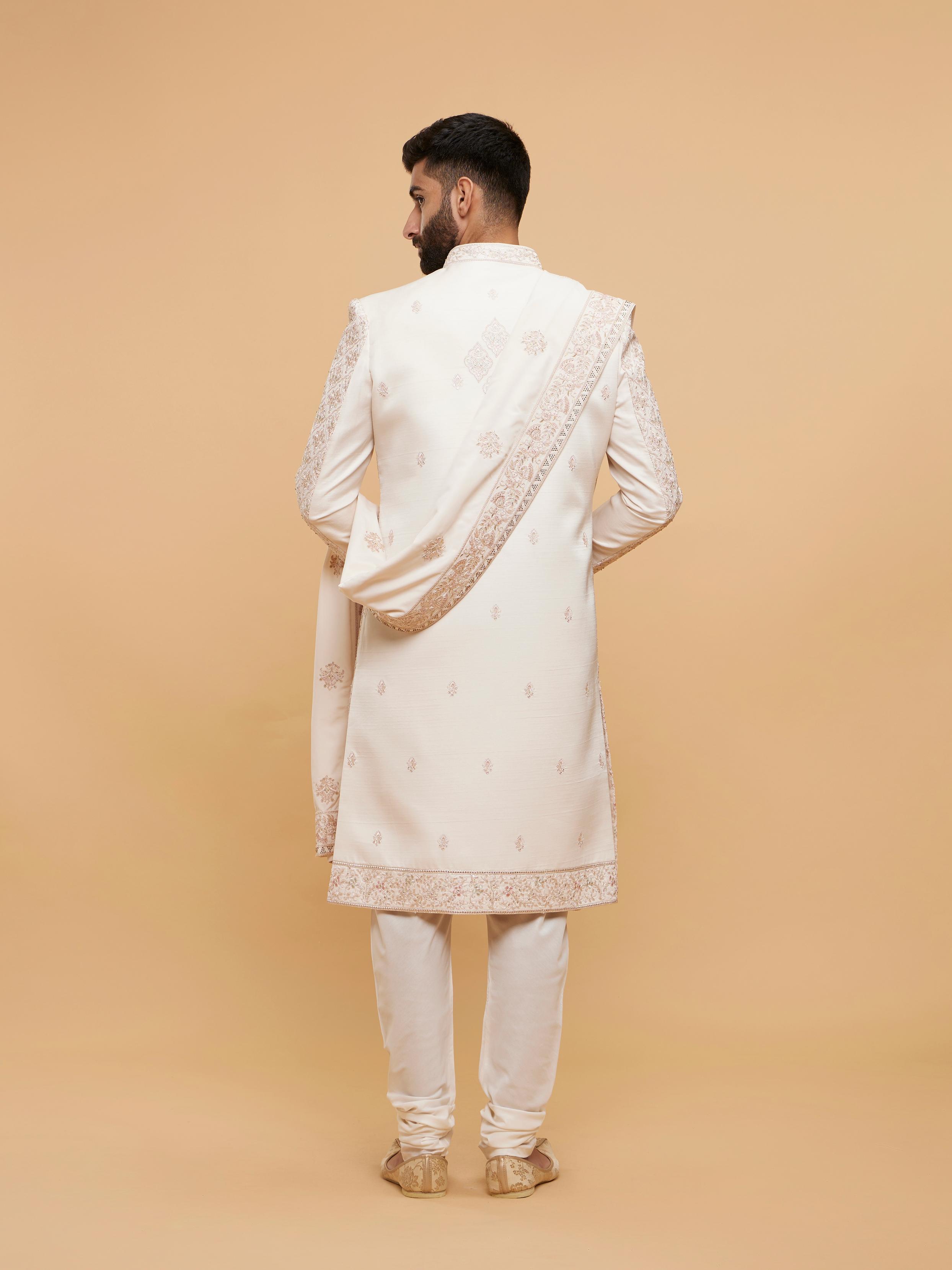 Twamev Men Pink Radiance Sherwani