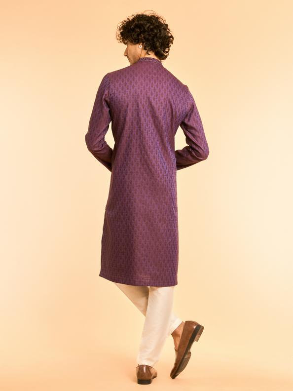 Diwas Men Luscious Purple Dreams Kurta