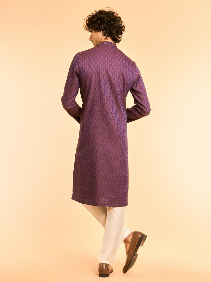 Diwas Men Luscious Purple Dreams Kurta
