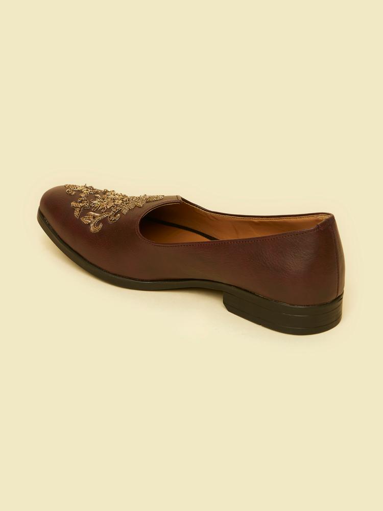 Twamev Men Dapper Brown Jooti