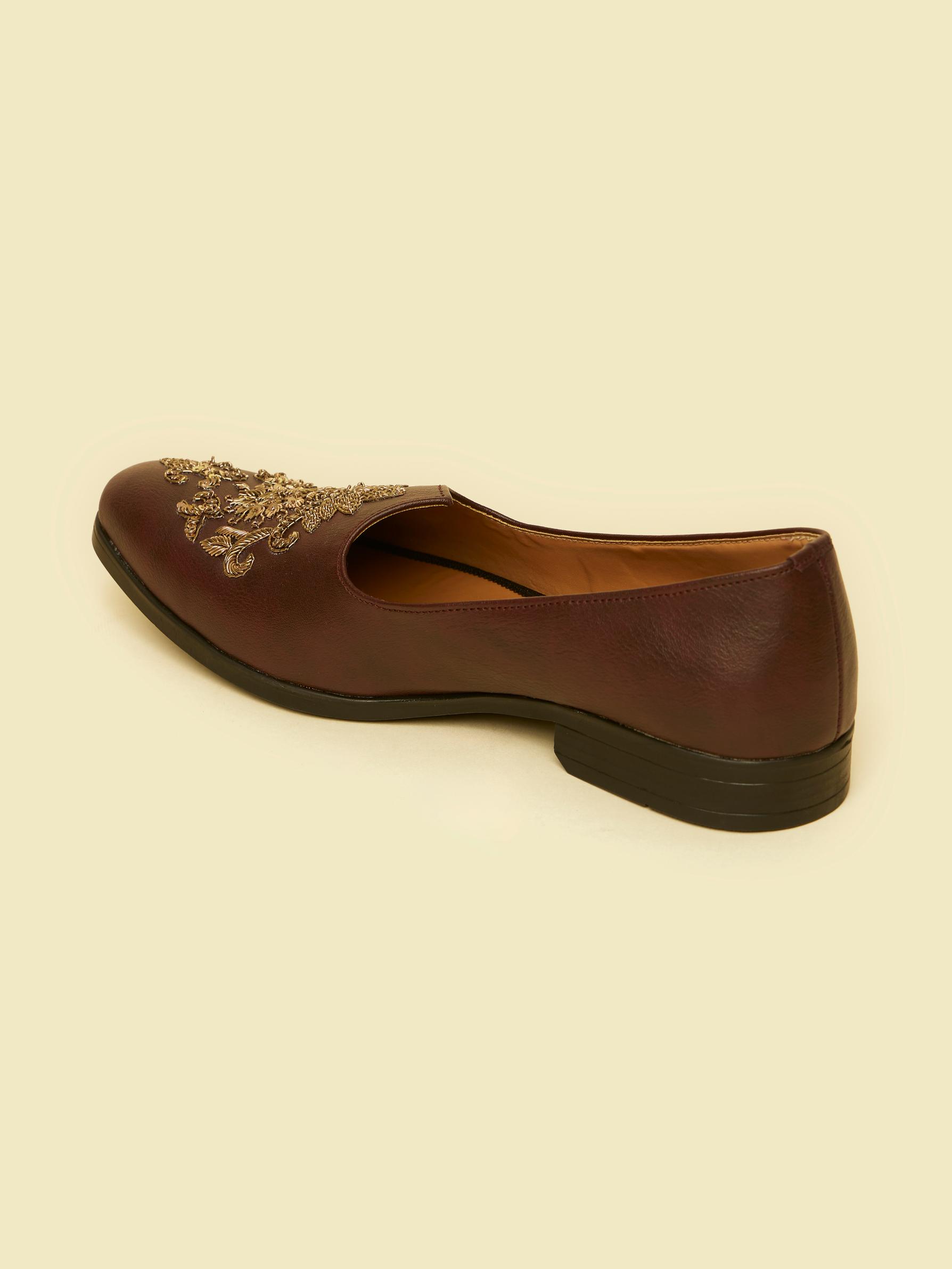 Twamev Men Dapper Brown Jooti