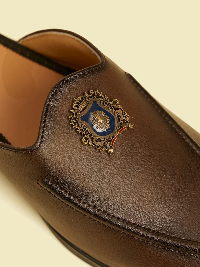 Twamev Men Brown Faux Leather Shoe