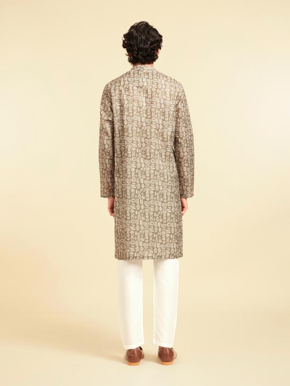 Diwas Men Olive Green Radiance Kurta