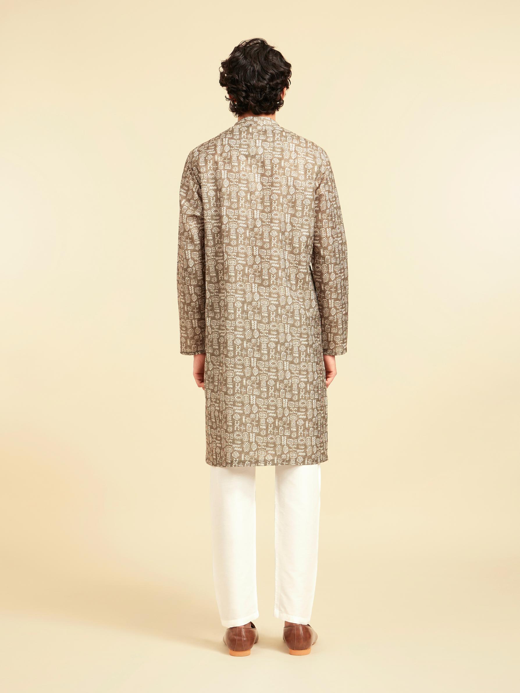 Diwas Men Olive Green Radiance Kurta