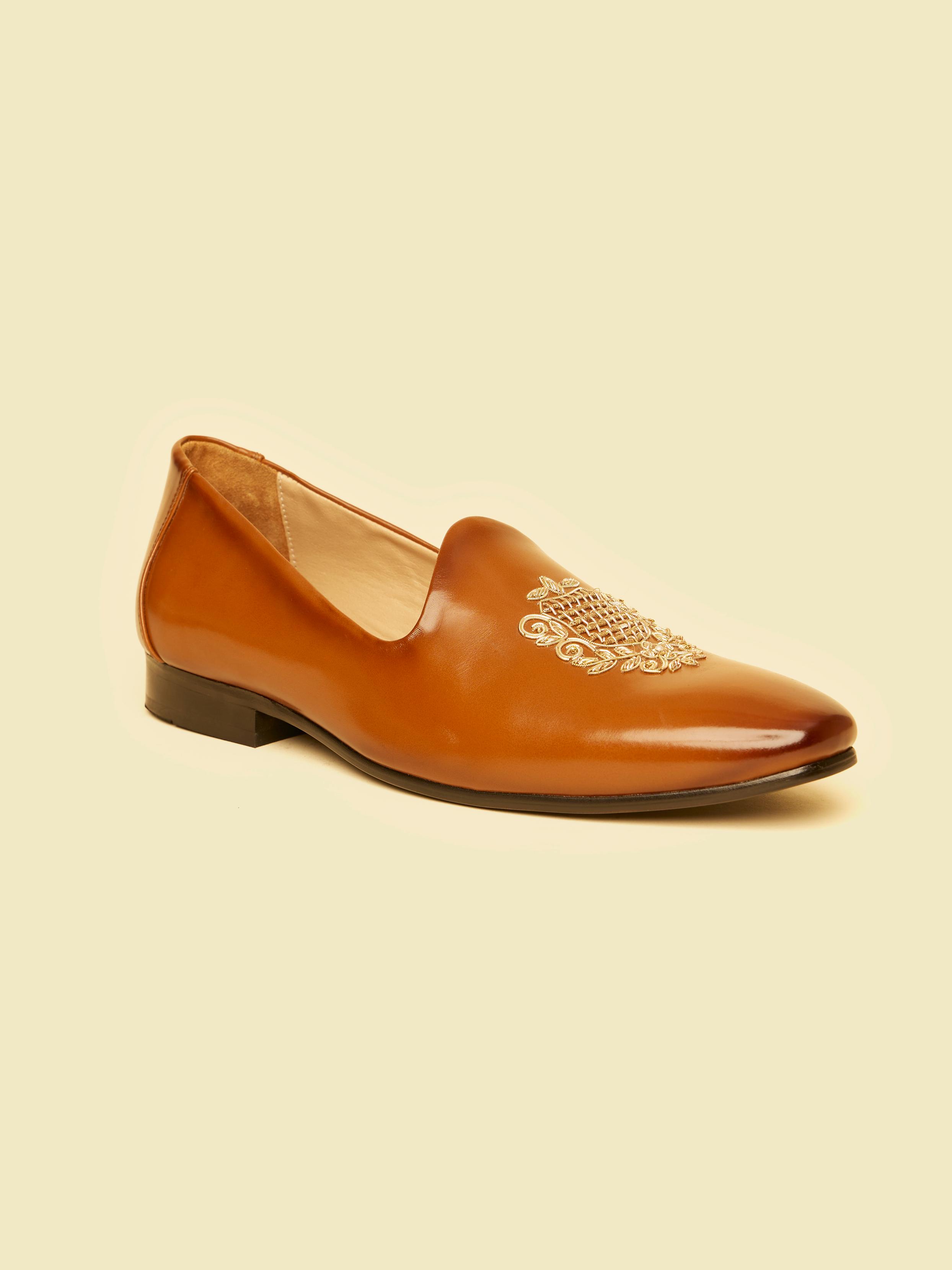 Twamev Men Classic Brown Juti