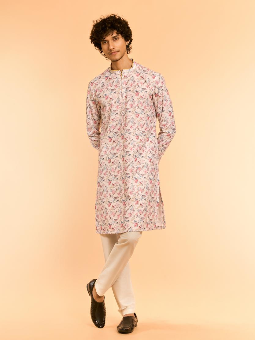 Diwas Men Elegant Warm White Kurta