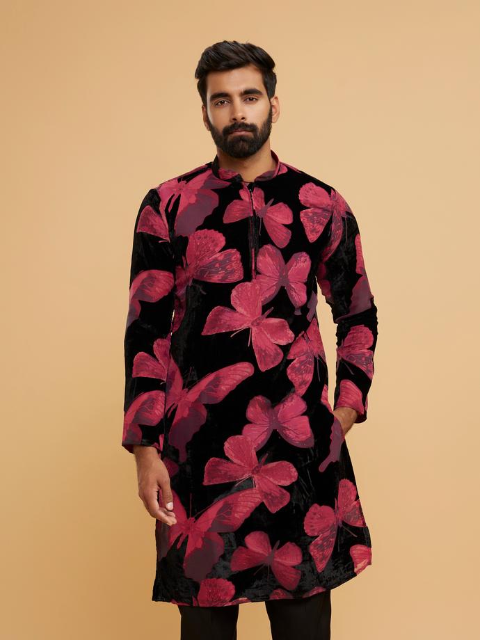 Twamev Men Velvet Delight Kurta Pajama