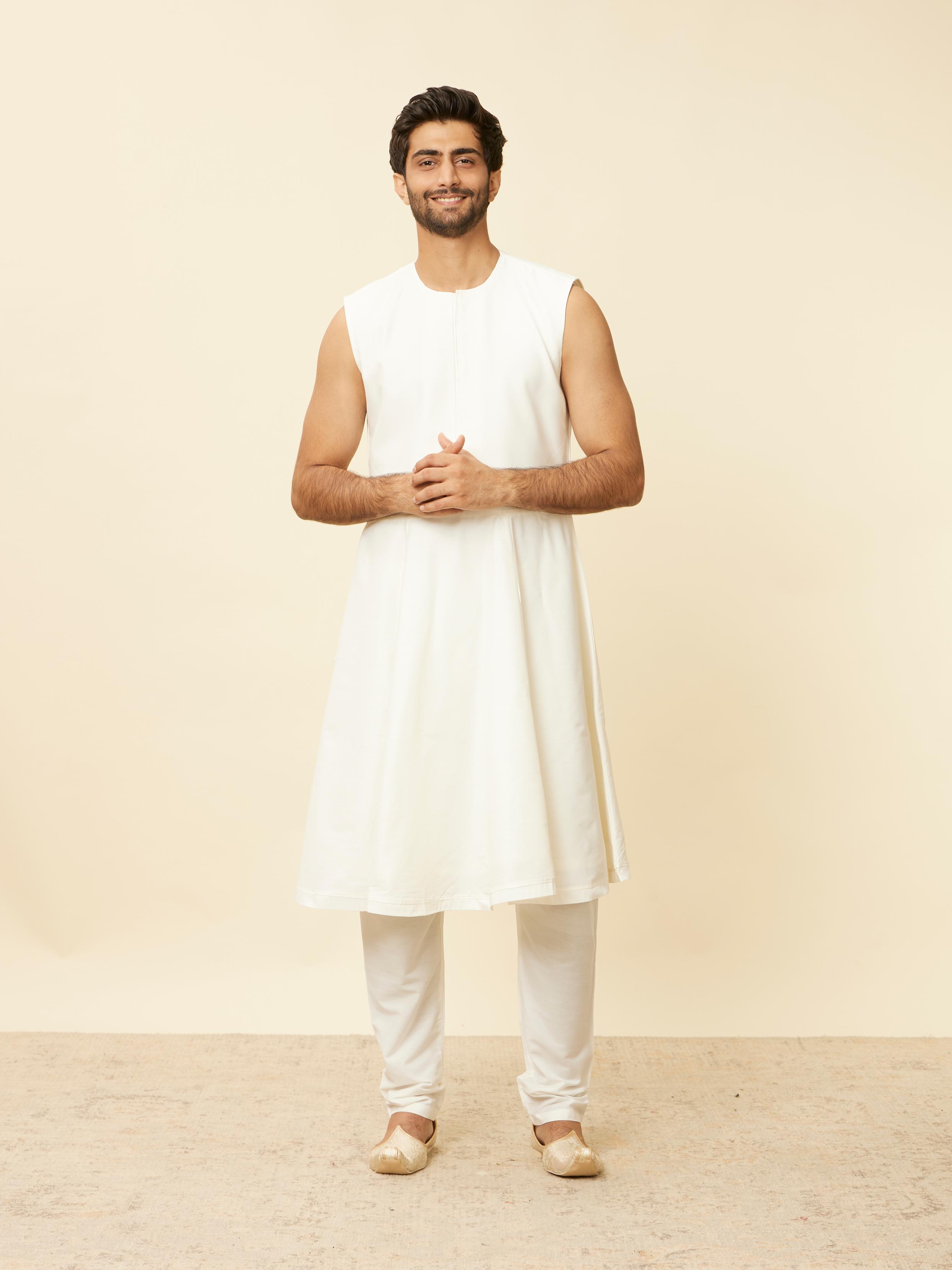 Twamev Men Warm White Radiance Sherwani