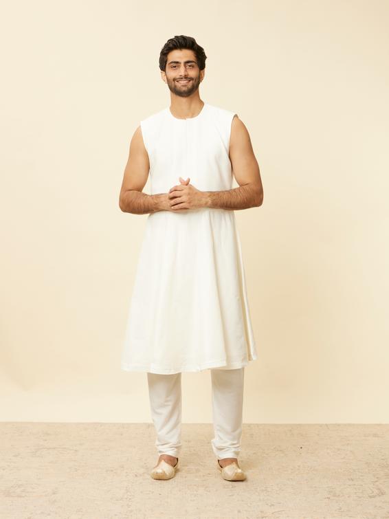 Twamev Men Warm White Radiance Sherwani