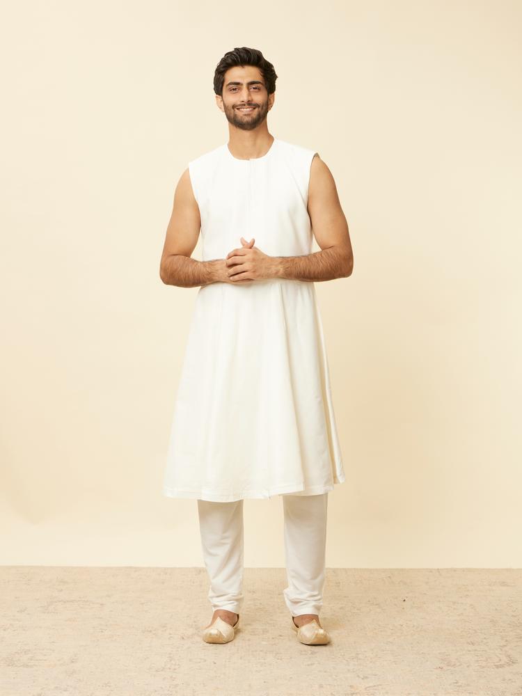 Twamev Men Warm White Radiance Sherwani