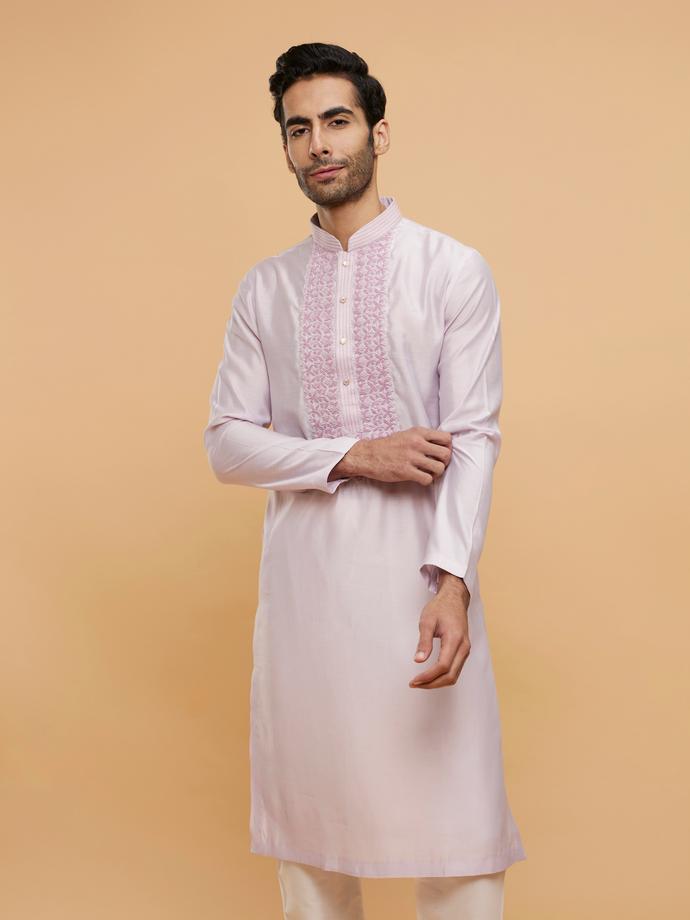 Twamev Men Twilight Elegance Purple Kurta Pajama