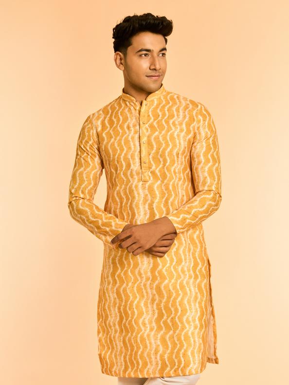 Diwas Men Sun-Kissed Celebration Yellow Kurta