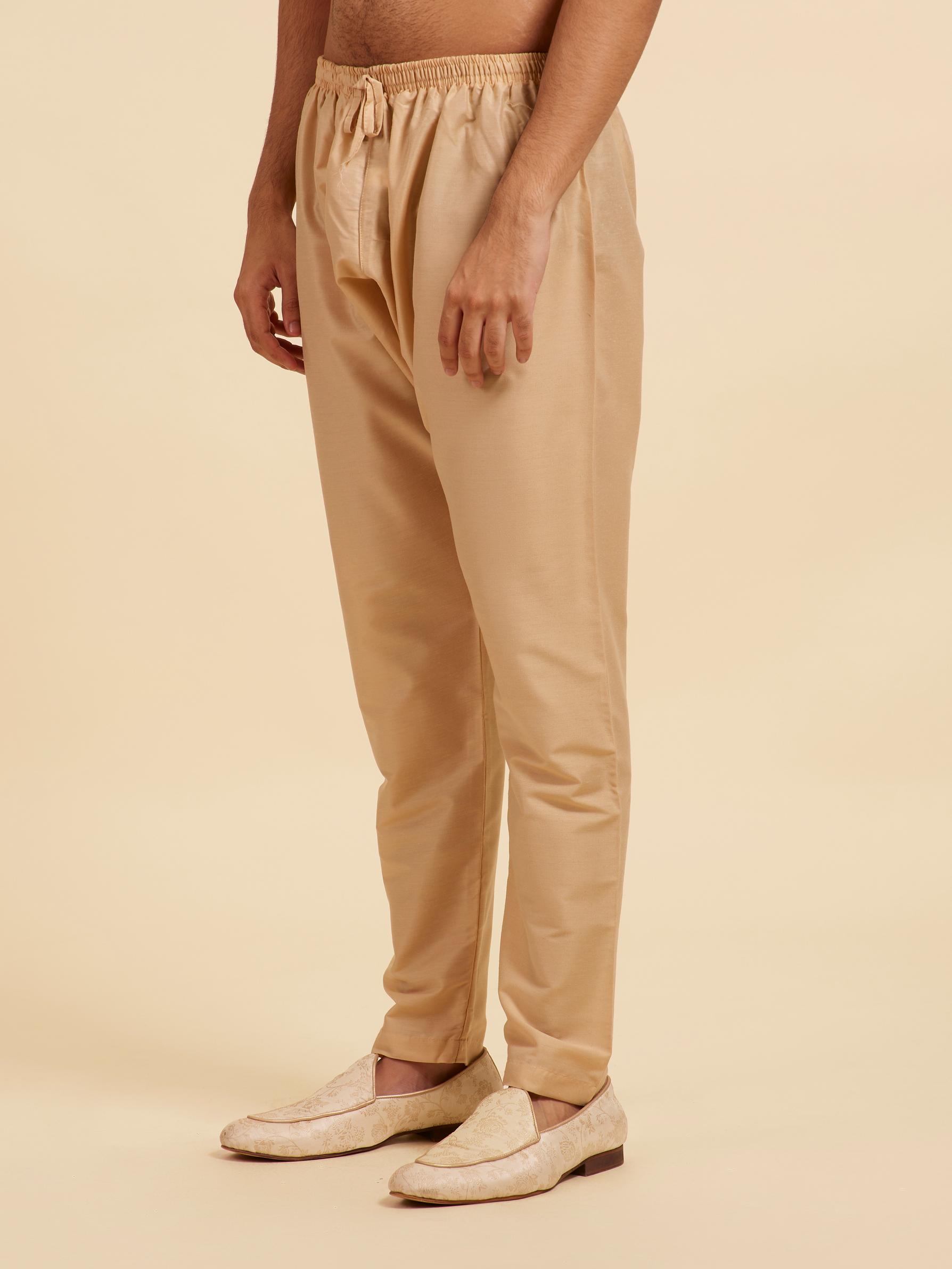 Diwas Men Sand Beige Pencil Fit Pajama