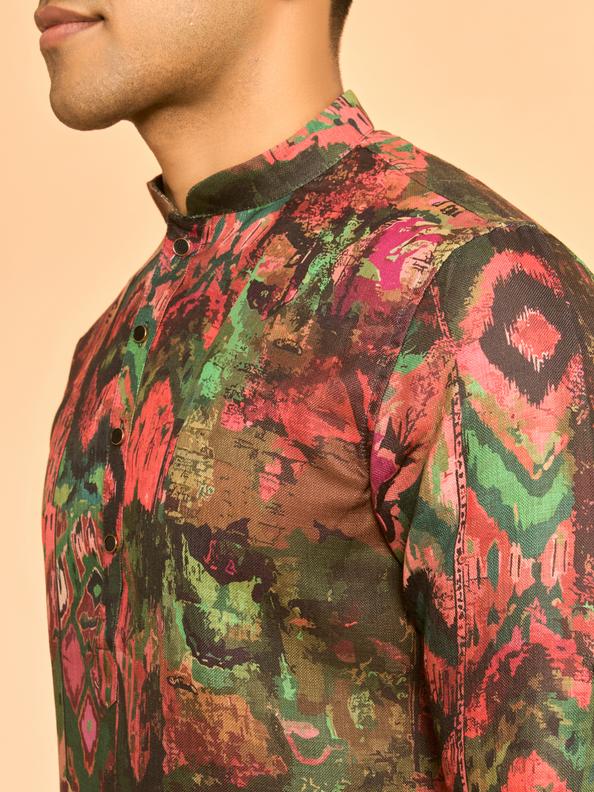 Diwas Men Emerald Elegance Kurta