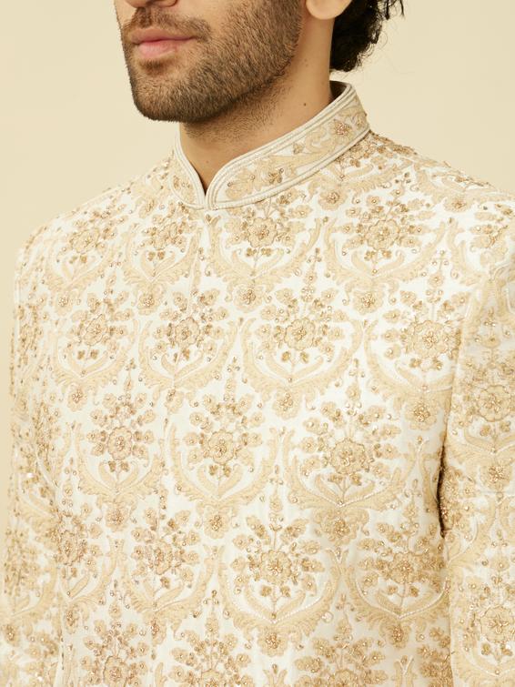 Twamev Men Royal Beige Sherwani Affair