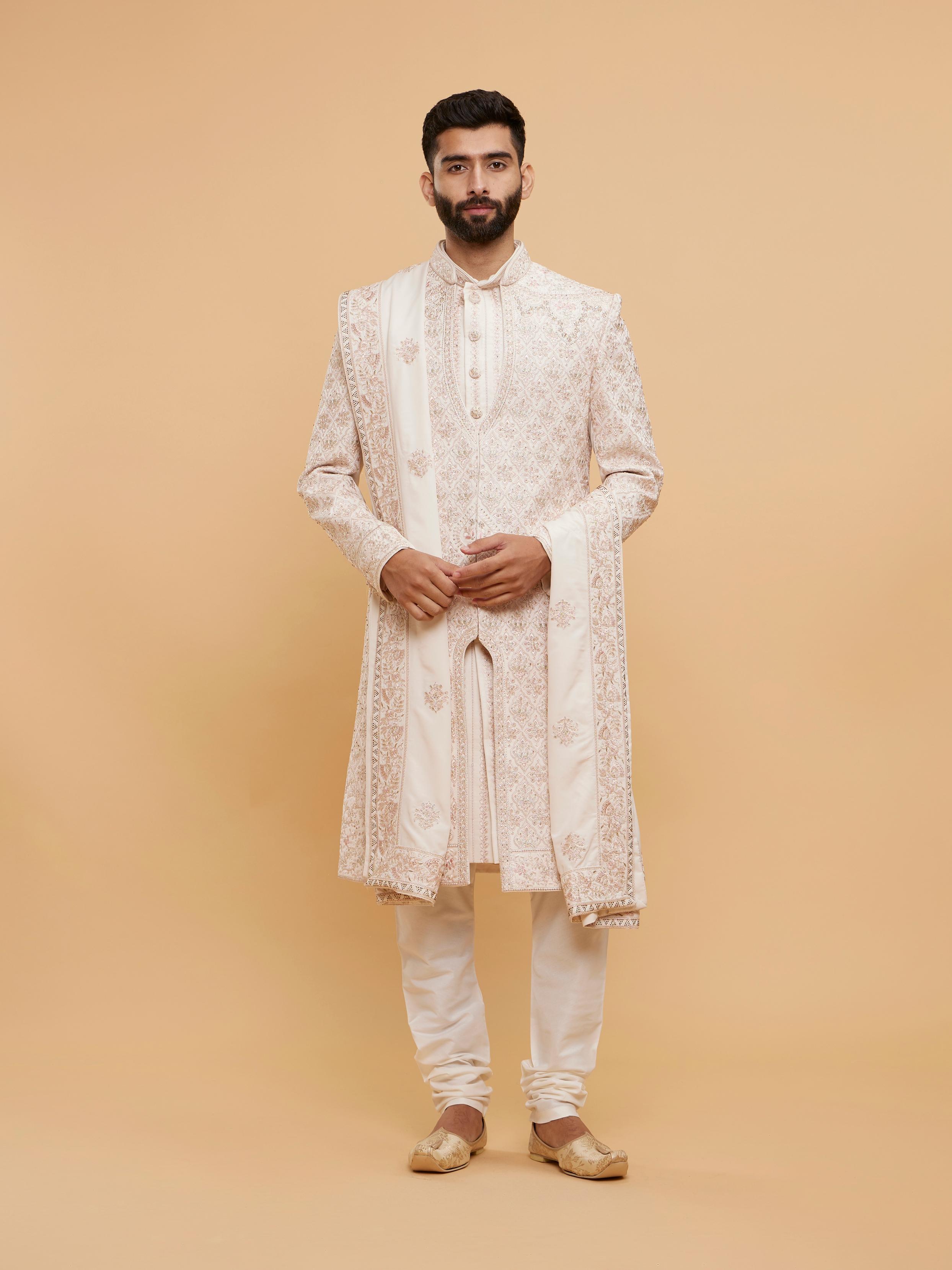 Twamev Men Pink Radiance Sherwani