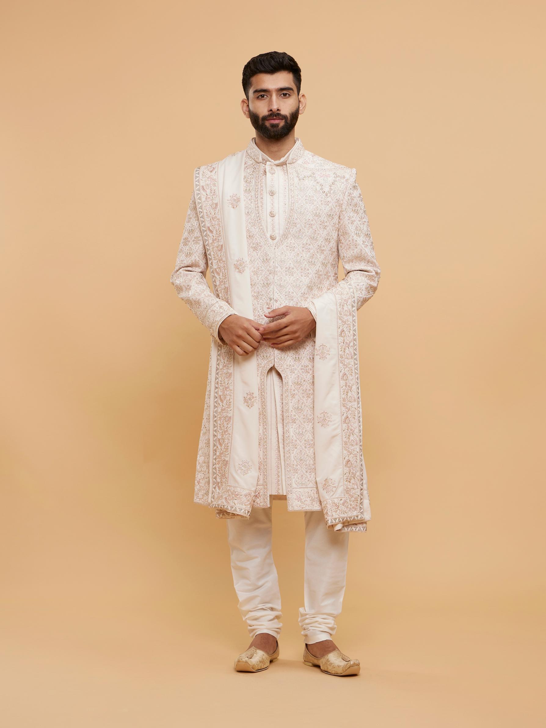 Twamev Men Pink Radiance Sherwani