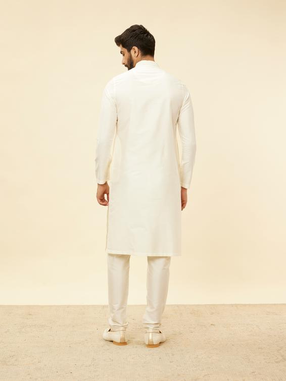 Twamev Men Rosewater Pink Grid Patterned Kurta Set