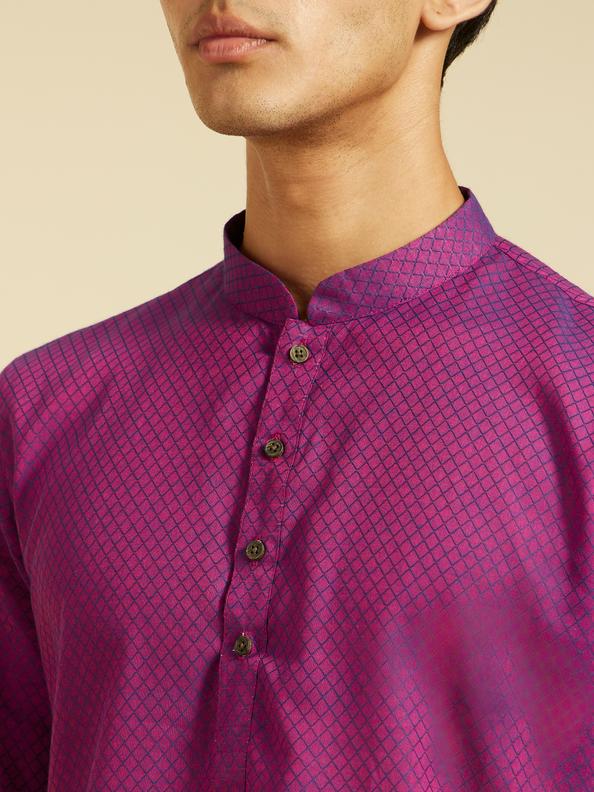 Diwas Men Purple Majesty Kurta