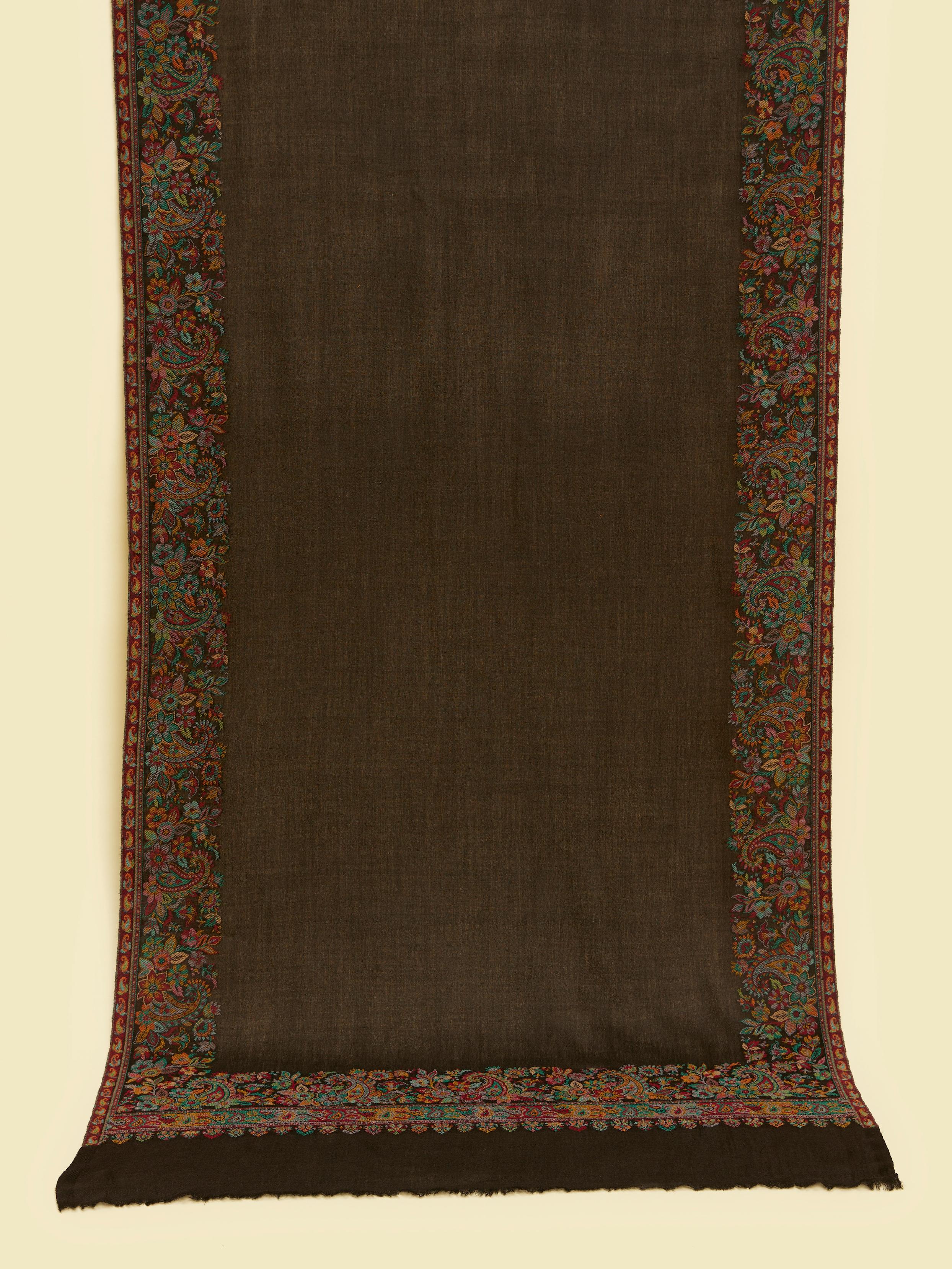 Twamev Men Elegant Black Wool Shawl