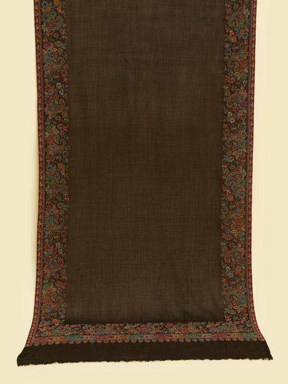 Twamev Men Elegant Black Wool Shawl