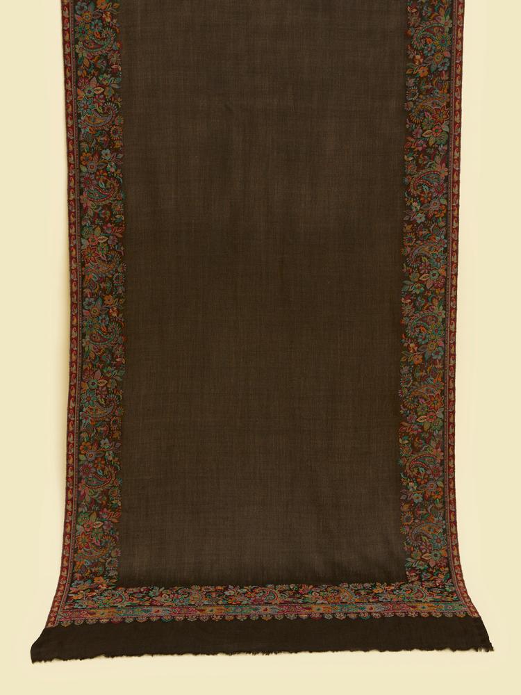 Twamev Men Elegant Black Wool Shawl