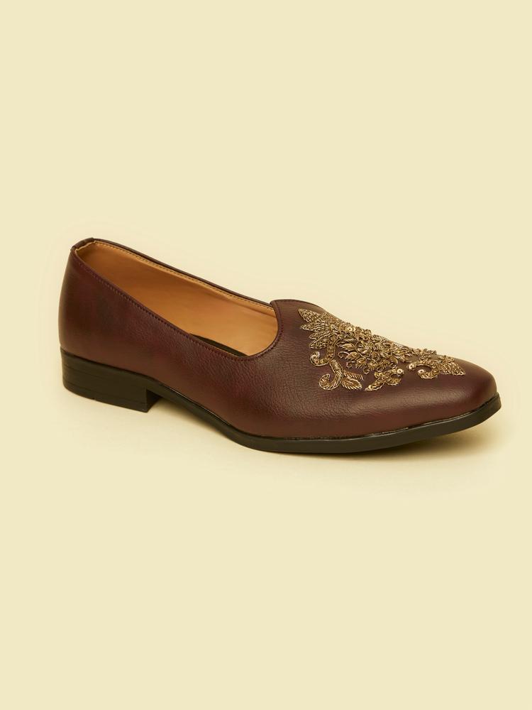 Twamev Men Dapper Brown Jooti