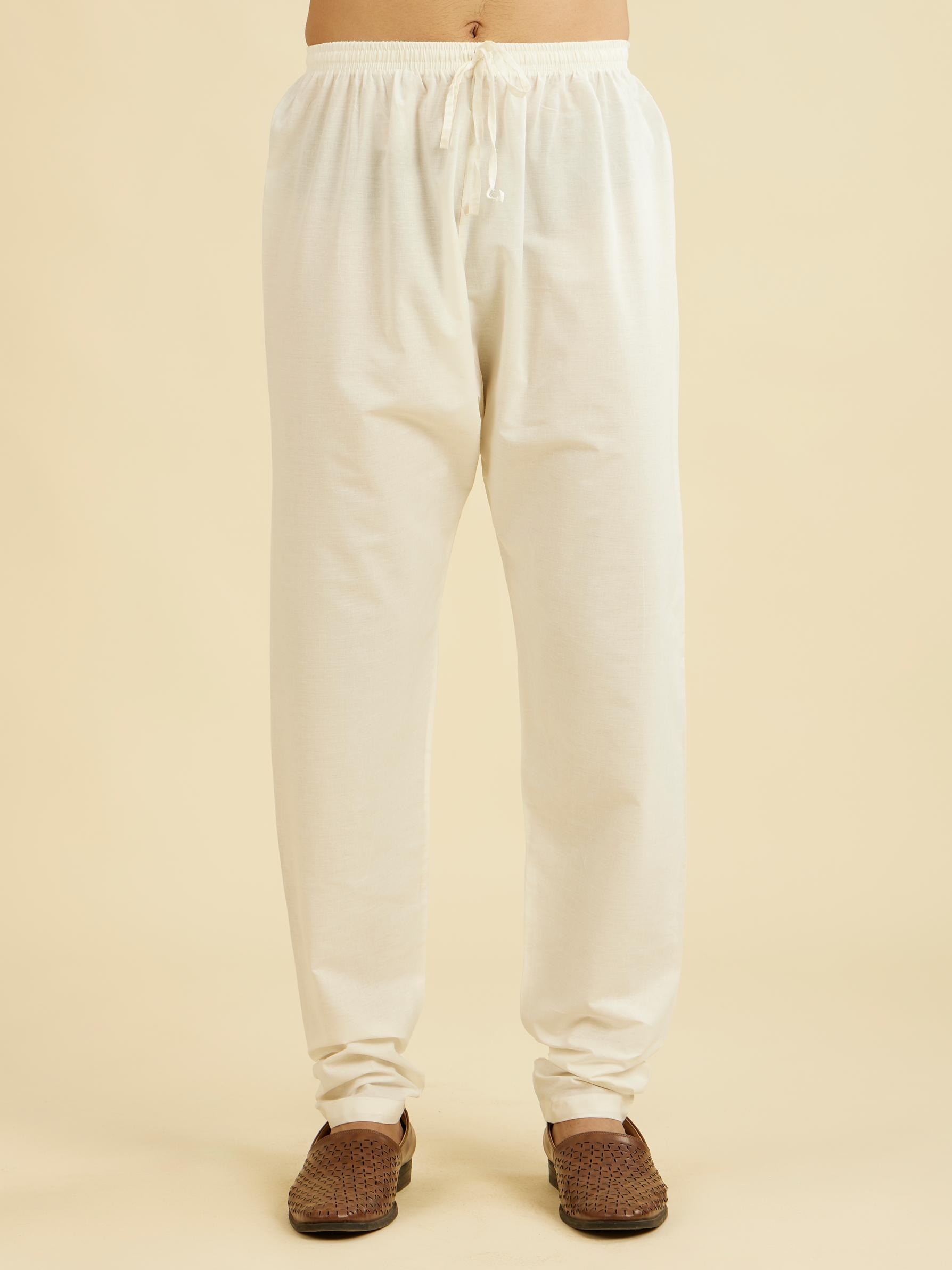 Diwas Men Cotton Classic Pajama Cream