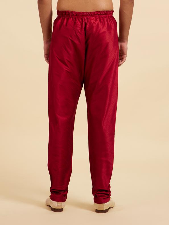 Diwas Men Maroon Red Pajama Pants