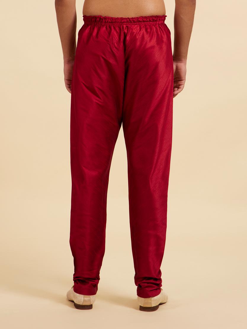 Diwas Men Maroon Red Pajama Pants