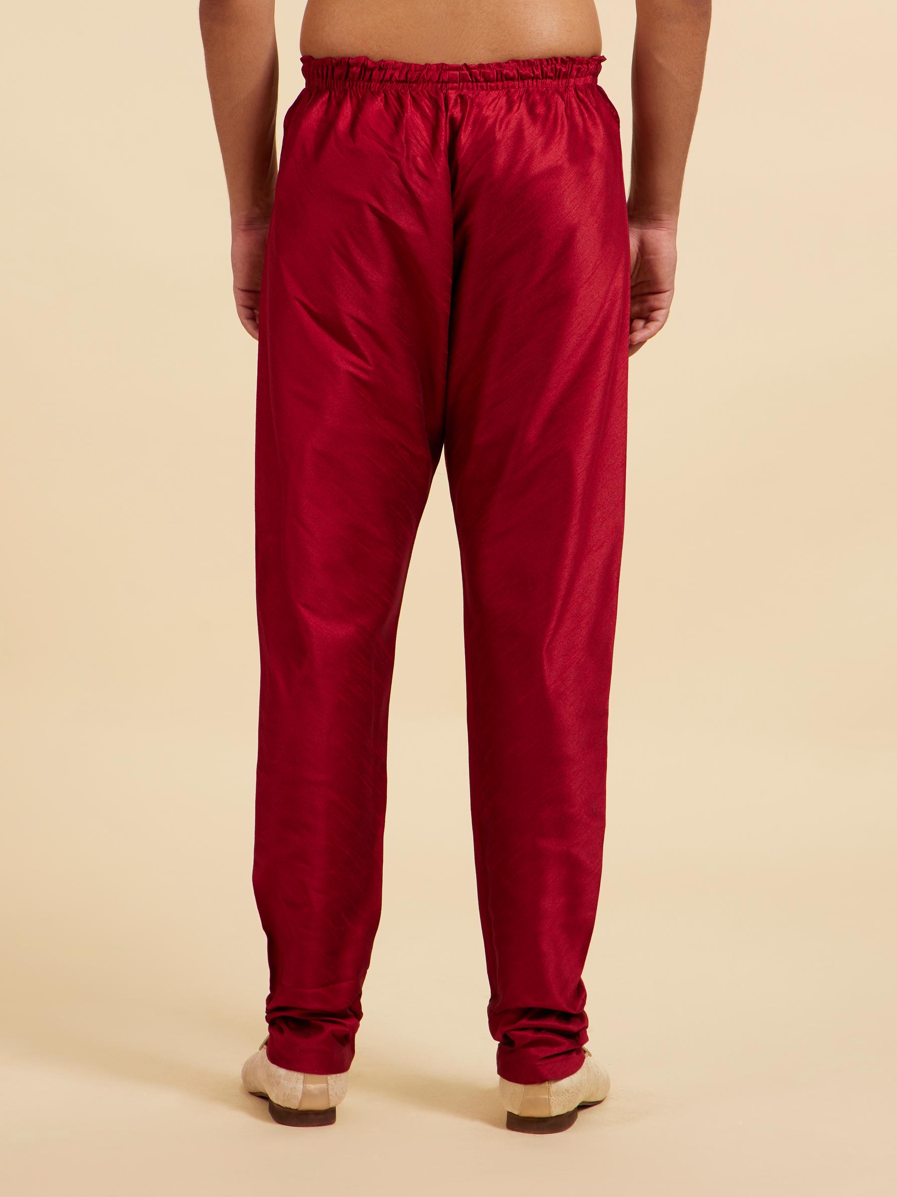 Diwas Men Maroon Red Pajama Pants