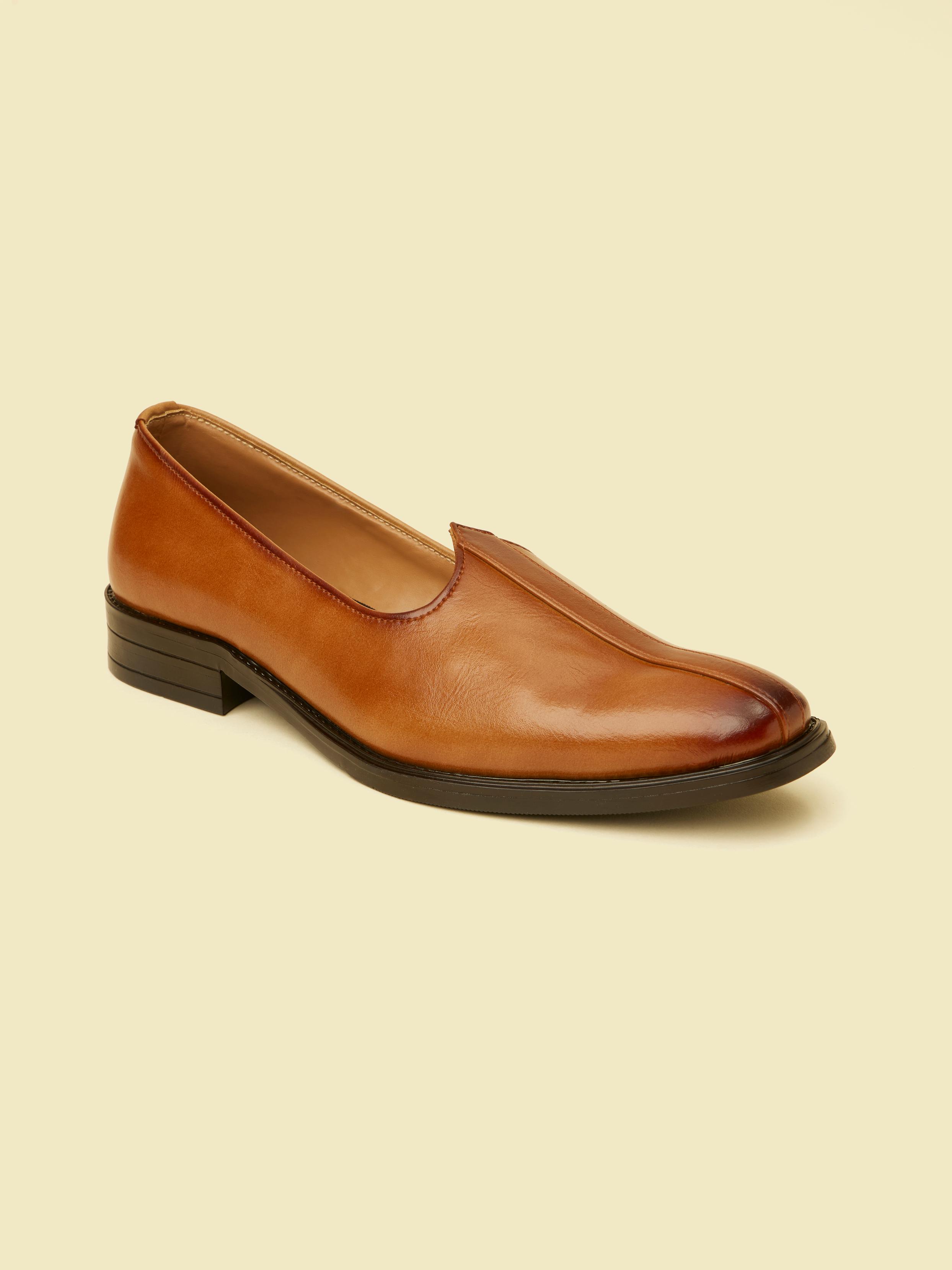 Twamev Men Dark Brown Loafers Style Shoes