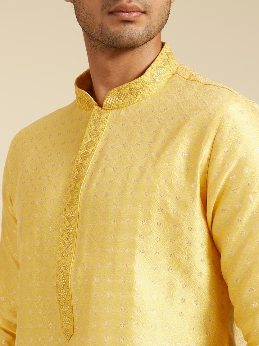 Diwas Men Sunshine Hues Yellow Kurta
