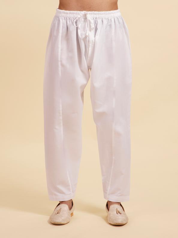 Diwas Men Snow White Patiala Salwar Pants