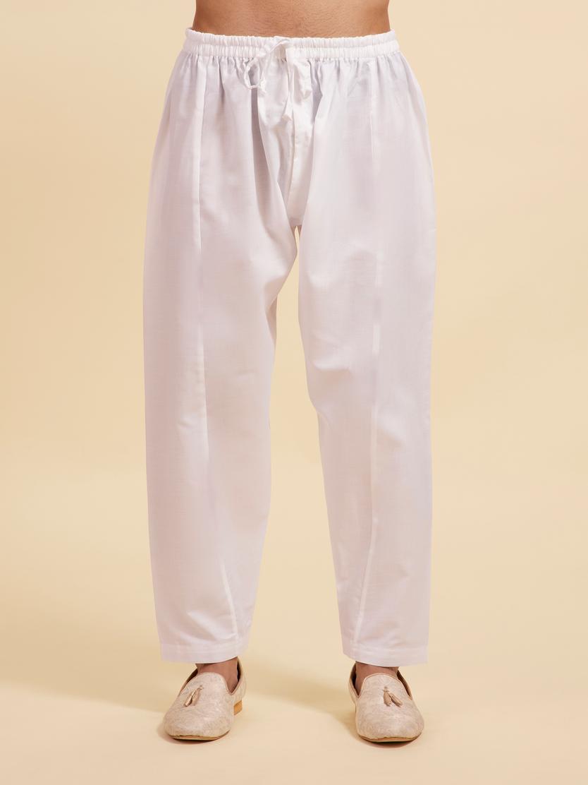 Diwas Men Snow White Patiala Salwar Pants