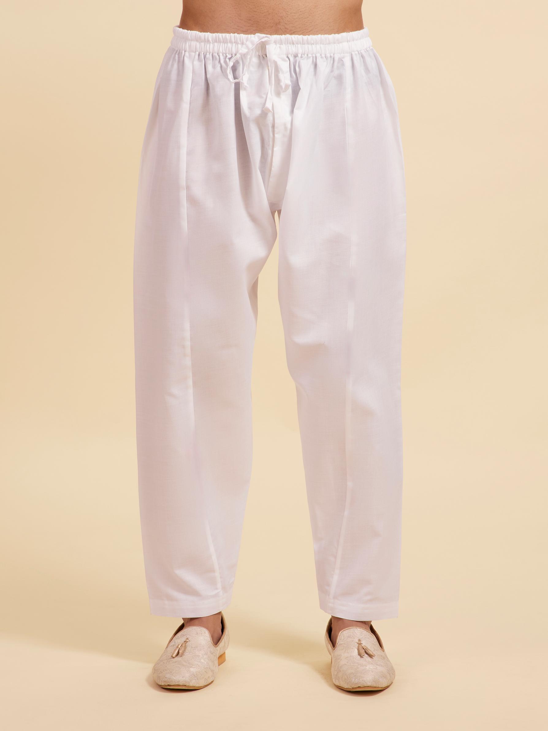 Diwas Men Snow White Patiala Salwar Pants